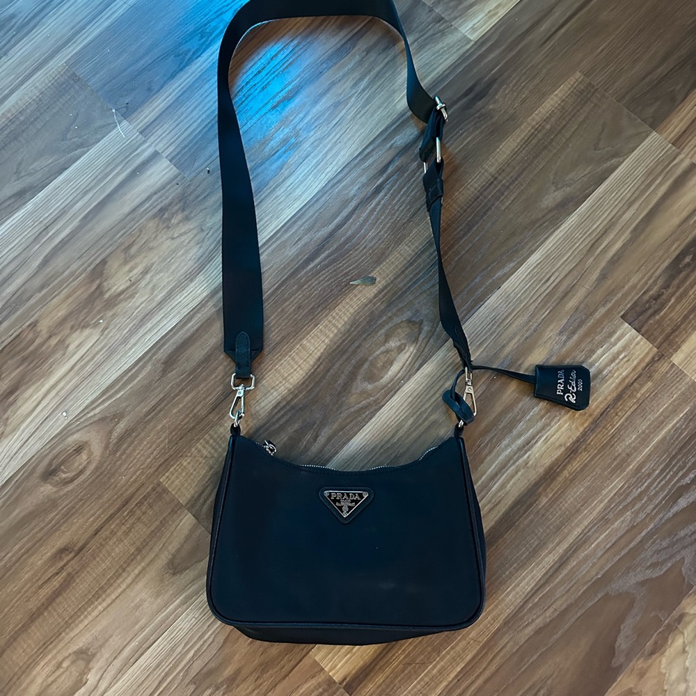 *New* Prada Black Crossbody Bag Sleek Modern Design